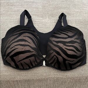Soma Black Zebra Pattern Bra